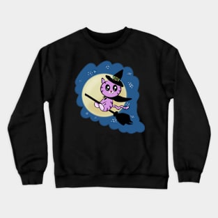 Cute kitten halloween Crewneck Sweatshirt